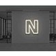 Neon Letter N