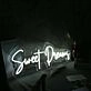 Sweet Dream White Custom Neon Sign