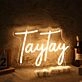 TayTay Yellow Neon Sign