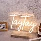 TayTay Yellow Neon Sign