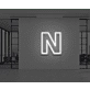 Neon Letter N