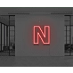 Neon Letter N