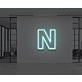 Neon Letter N