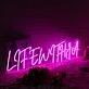Life With LA Pink Neon Sign