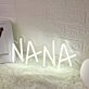 NANA White Name Neon Sign