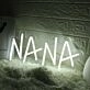 NANA White Name Neon Sign