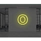 Neon Letter O