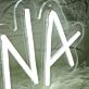 NANA White Name Neon Sign