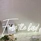 Fore The Bird White Neon Sign