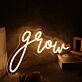 Grow Yellow LED Neon Sign