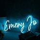 Emery Jo Blue Neon Sign