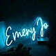 Emery Jo Blue Neon Sign