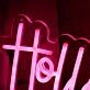 Hollywood Tans Red Neon Sign