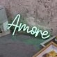Amore Green Neon Sign