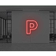 Neon Letter P