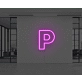 Neon Letter P