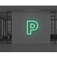 Neon Letter P