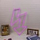 Meandering Arrow Pink Neon Sign