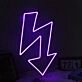 Meandering Arrow Pink Neon Sign