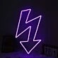 Meandering Arrow Pink Neon Sign