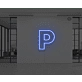 Neon Letter P