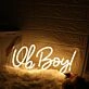 Oh Boy Yellow Custom Neon Sign