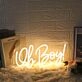 Oh Boy Yellow Custom Neon Sign