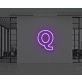 Neon Letter Q