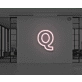 Neon Letter Q