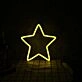 Yellow Star LED Neon Sign