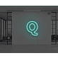 Neon Letter Q