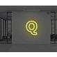 Neon Letter Q
