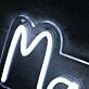 Marry Me White Custom Neon Sign