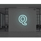 Neon Letter Q