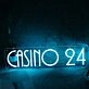 Casino 24 Blue Neon Sign