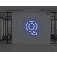 Neon Letter Q