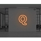 Neon Letter Q