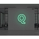 Neon Letter Q