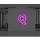 Neon Letter Q