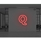 Neon Letter Q