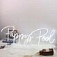Pappy's Pool White Neon Sign