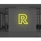 Neon Letter R