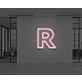 Neon Letter R