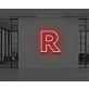 Neon Letter R