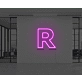 Neon Letter R