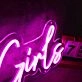Let's Go Girls Pink Custom Neon Sign