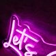 Let's Go Girls Pink Custom Neon Sign