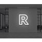 Neon Letter R
