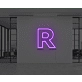 Neon Letter R