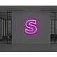 Neon Letter S